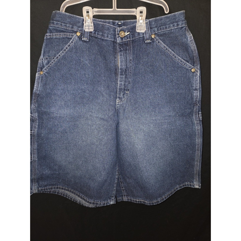 Lee Dungarees VINTAGE Shorts Mens 33 Dark‎ Wash Carpenter Utility 90's USA Made